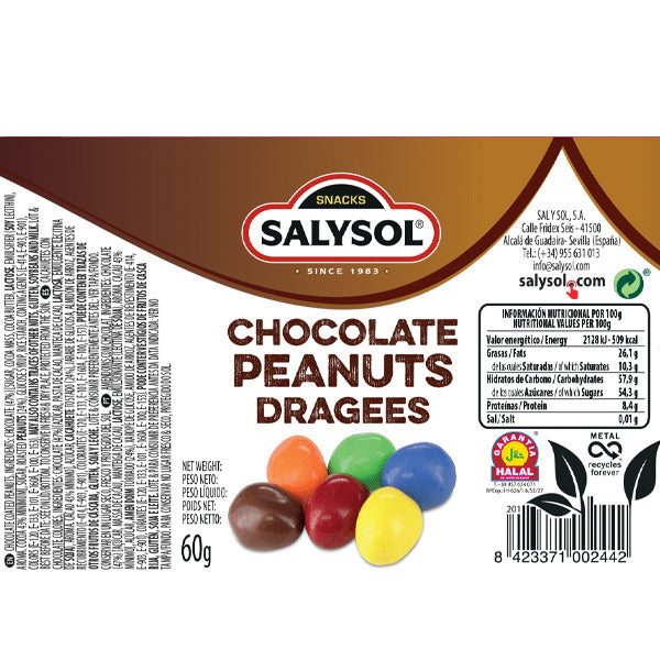 DRAGÉES AU CHOCOLAT ET AUX CACAHUÈTES