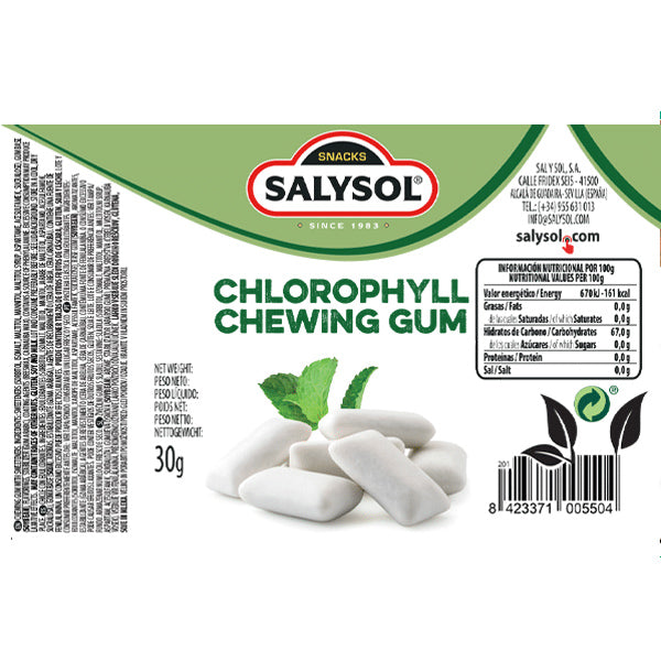 CHEWING-GUM À LA CHLOROPHYLLE